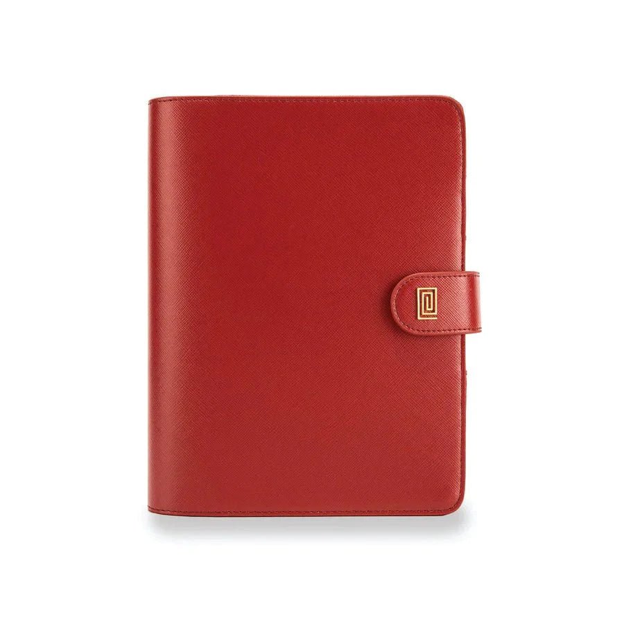 Red Lipstick Saffiano NOMI | MM1. Nomi Ringless Agenda | A5 Notebook Planner Cover | NOTIQ