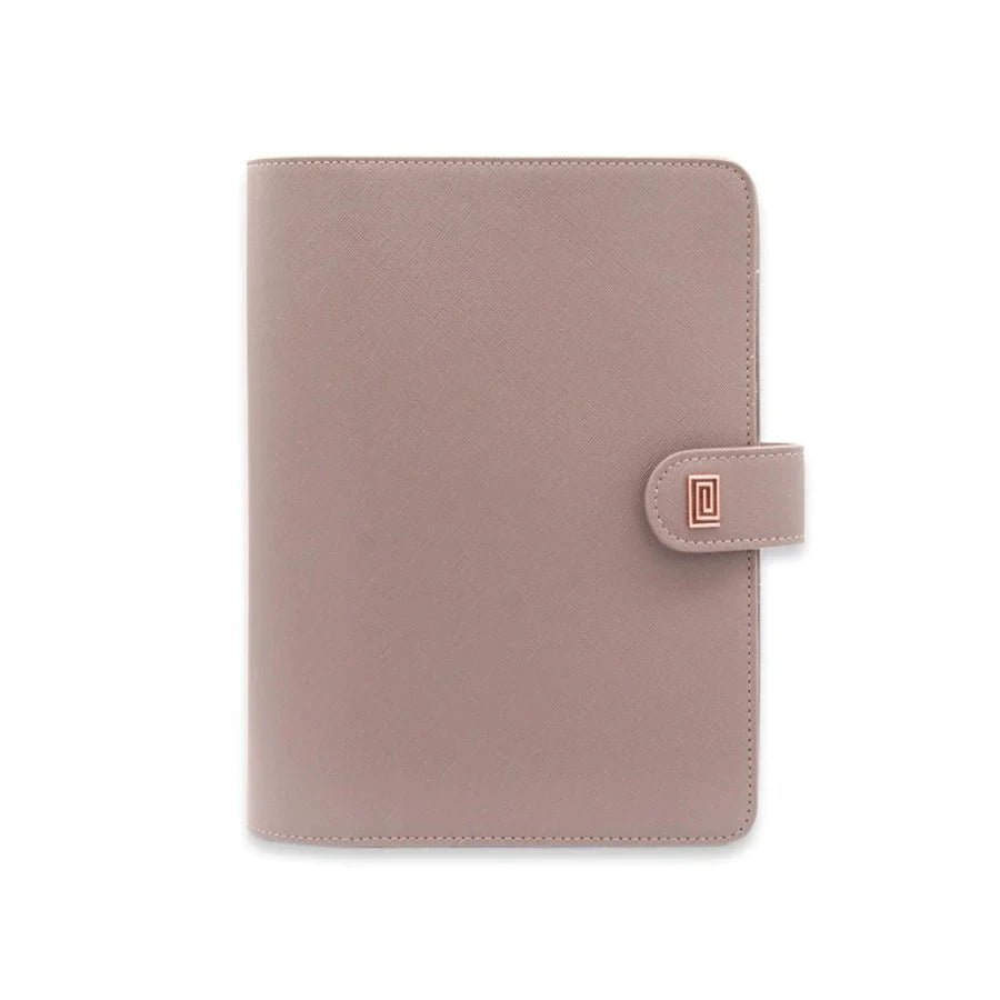 Stone Gray Saffiano NOMI | MM1. Nomi Ringless Agenda | A5 Notebook Planner Cover | NOTIQ