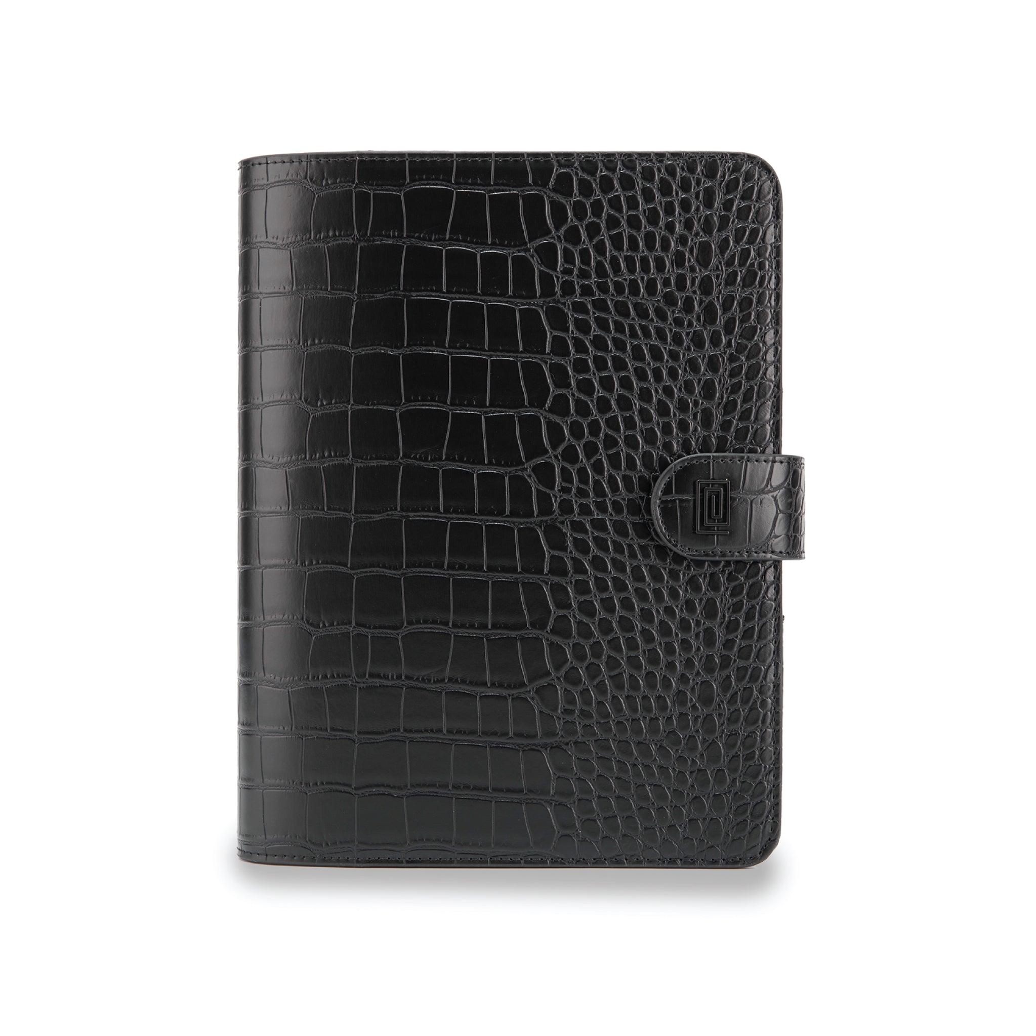 MASQ Croco Demi - XL | MM5. Demi XL Ringless Agenda | Half Letter Planner Cover | NOTIQ