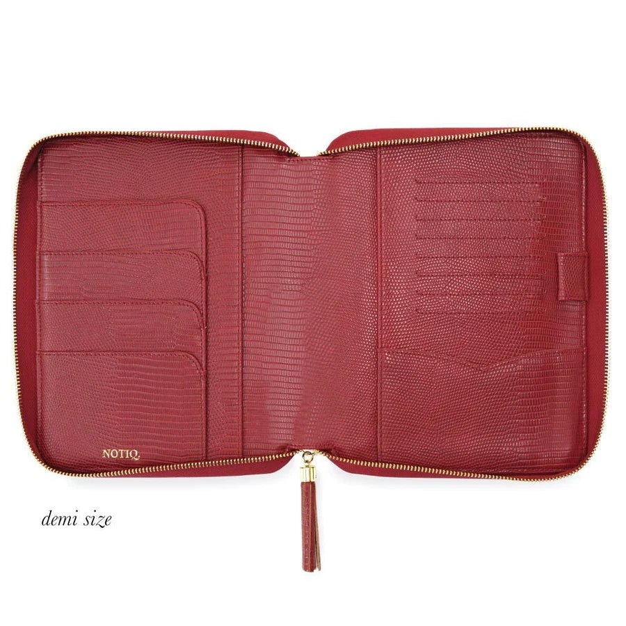 | MM7. Demi Zip Folio Ringless Agenda | Half Letter Planner Cover | NOTIQ