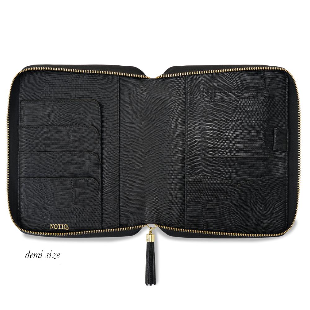 | MM7. Demi Zip Folio Ringless Agenda | Half Letter Planner Cover | NOTIQ