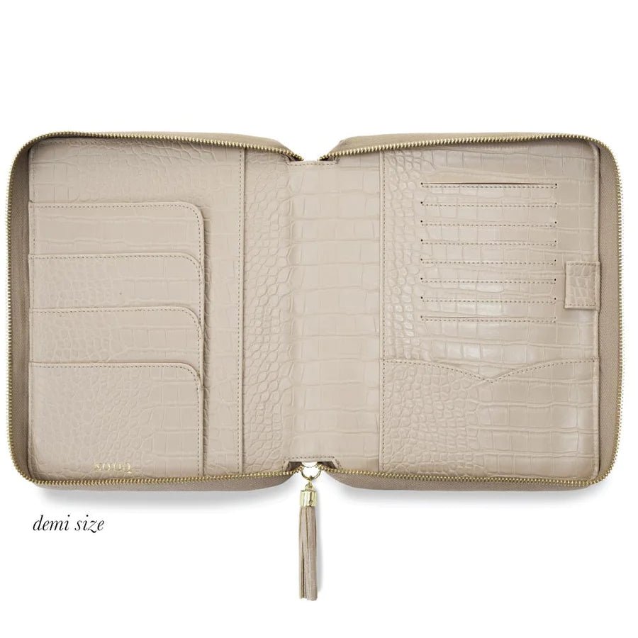 | MM7. Demi Zip Folio Ringless Agenda | Half Letter Planner Cover | NOTIQ