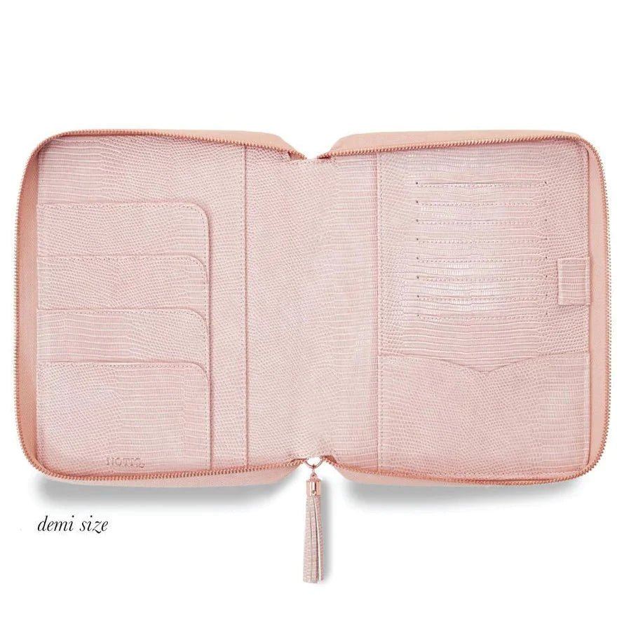 | MM7. Demi Zip Folio Ringless Agenda | Half Letter Planner Cover | NOTIQ