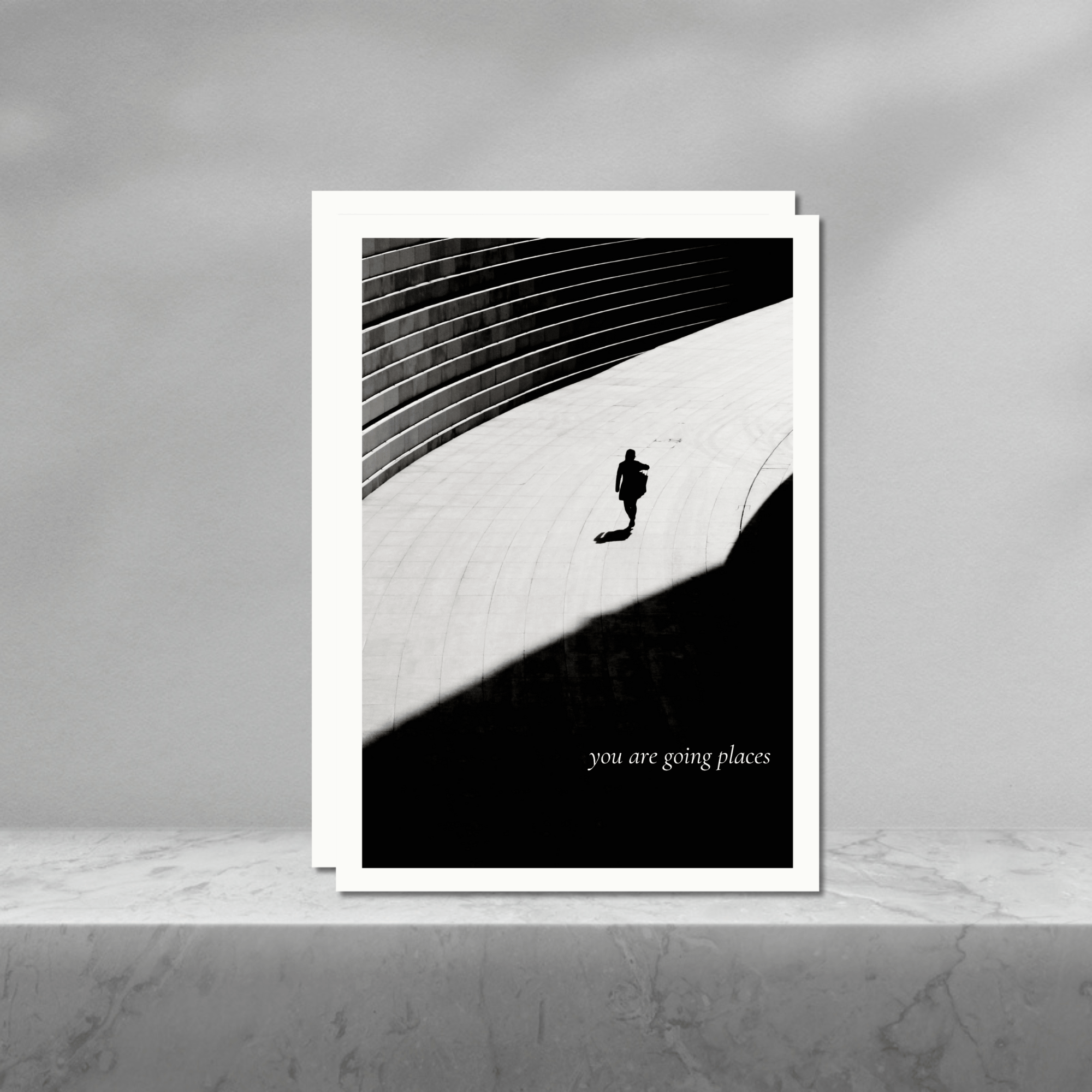 you are going places - Set of 2 | Mono Travel Greeting Cards | NOTIQ