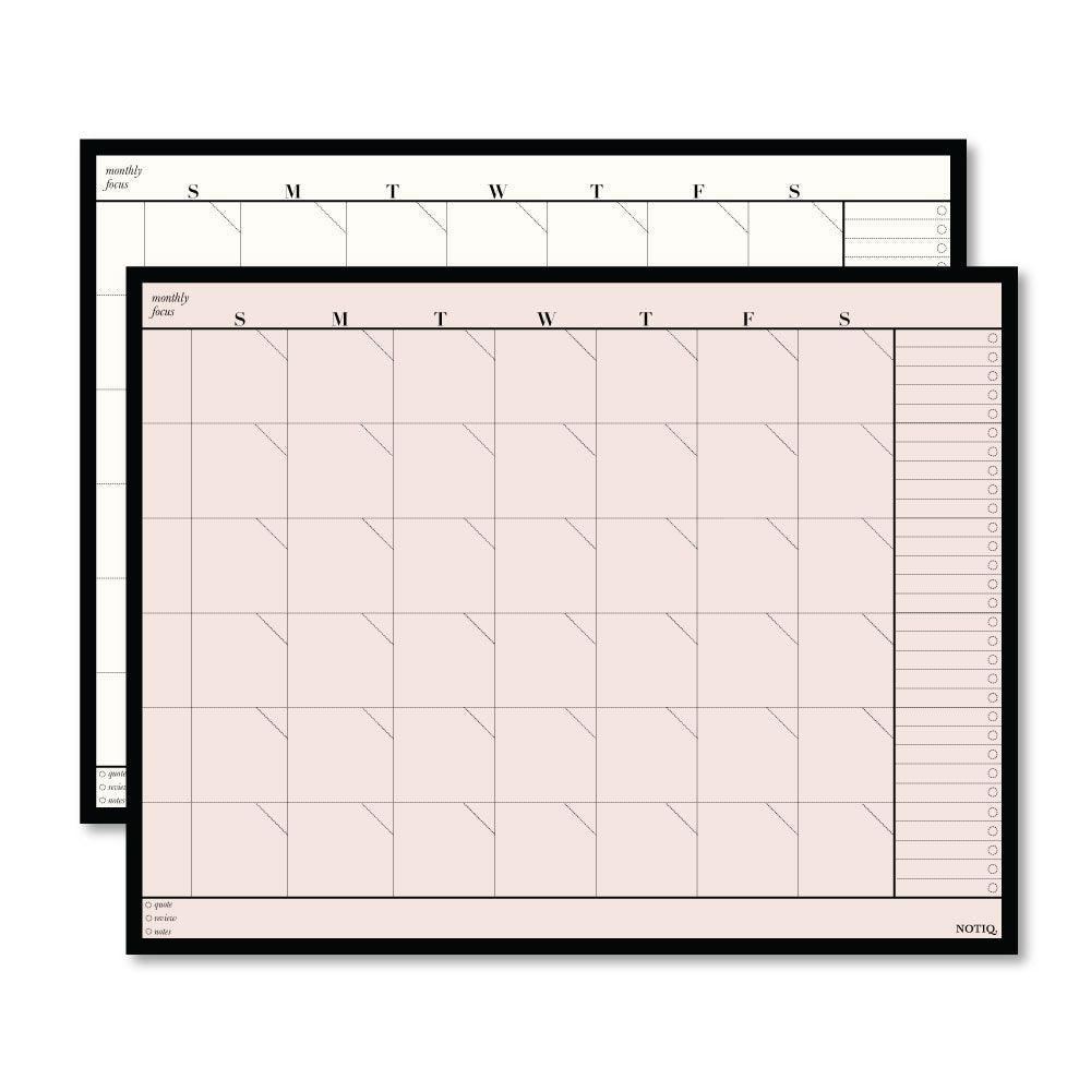 | Monthly Plan Desk Notepad | Planner Notepad | NOTIQ