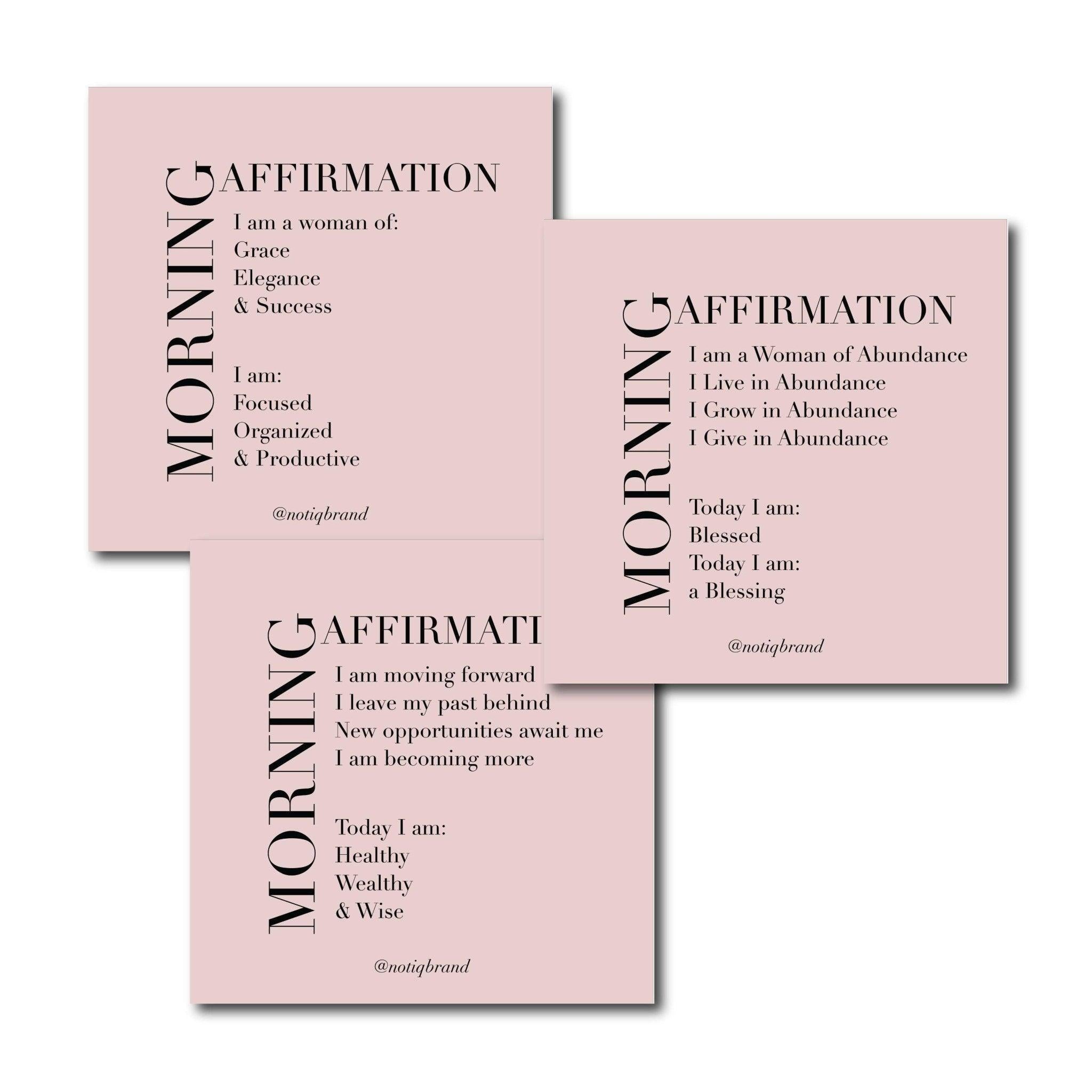 | Morning Affirmation Cards - Box of 30 | NOTIQ