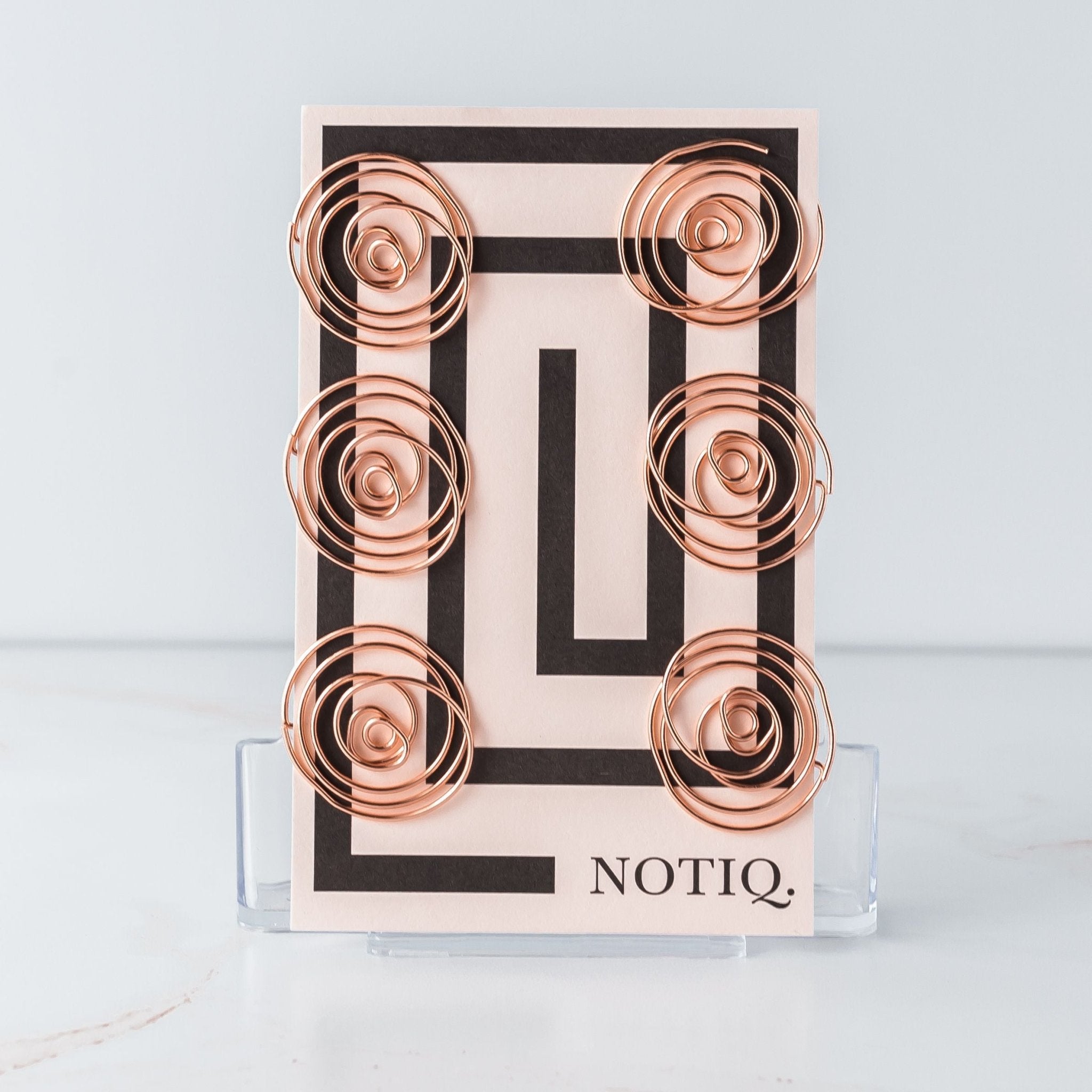 Rose Gold | Rosella Paper Clips - Set of 6 | NOTIQ