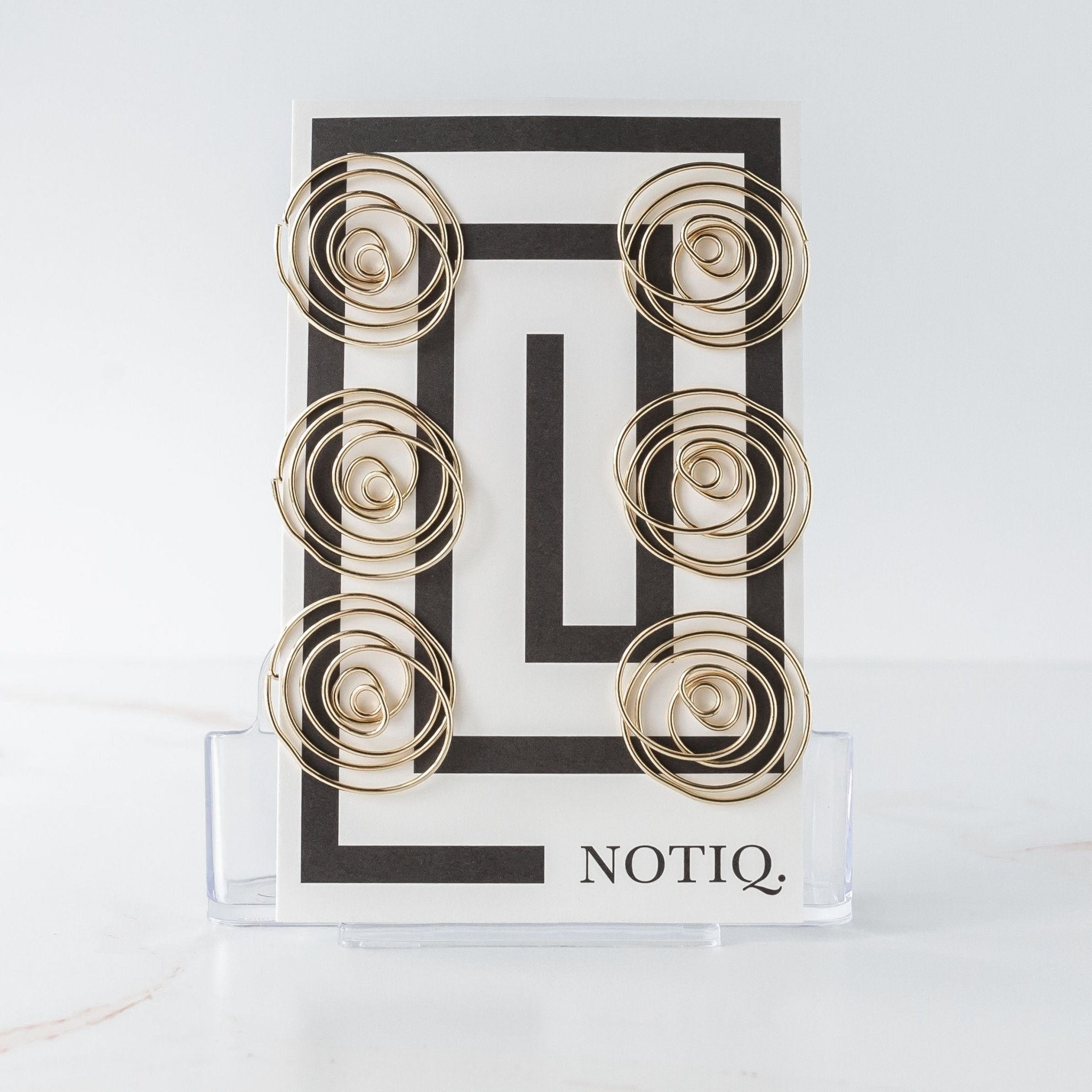 Gold | Rosella Paper Clips - Set of 6 | NOTIQ