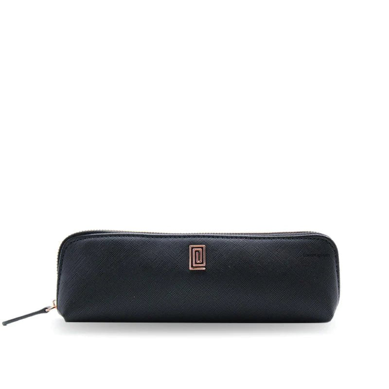 Rose Gold on Jet Black Saffiano Extended - Fits Tombow Pens | Pencil Case | Pen Case | NOTIQ
