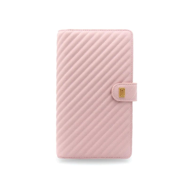 Blush Quilted Slim Travel | SL1. Slim Travel Wallet Ringless Agenda | Planner Cover | NOTIQ