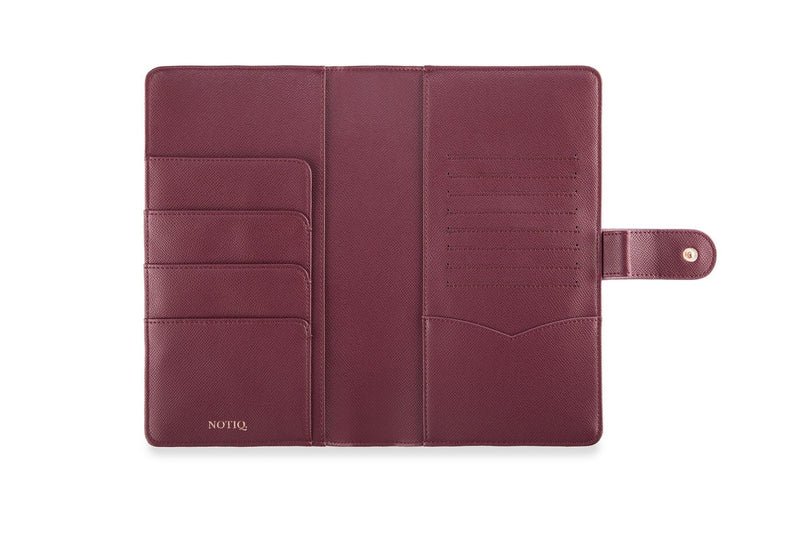 | SL1. Slim Travel Wallet Ringless Agenda | Planner Cover | NOTIQ