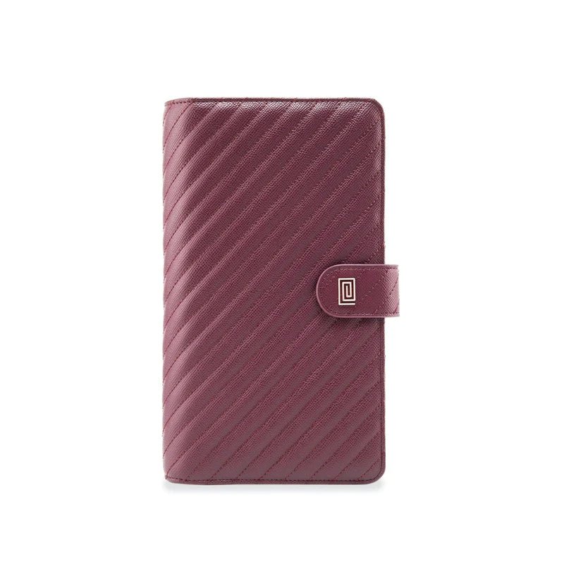 Mulberry Quilted Slim Travel | SL1. Slim Travel Wallet Ringless Agenda | Planner Cover | NOTIQ
