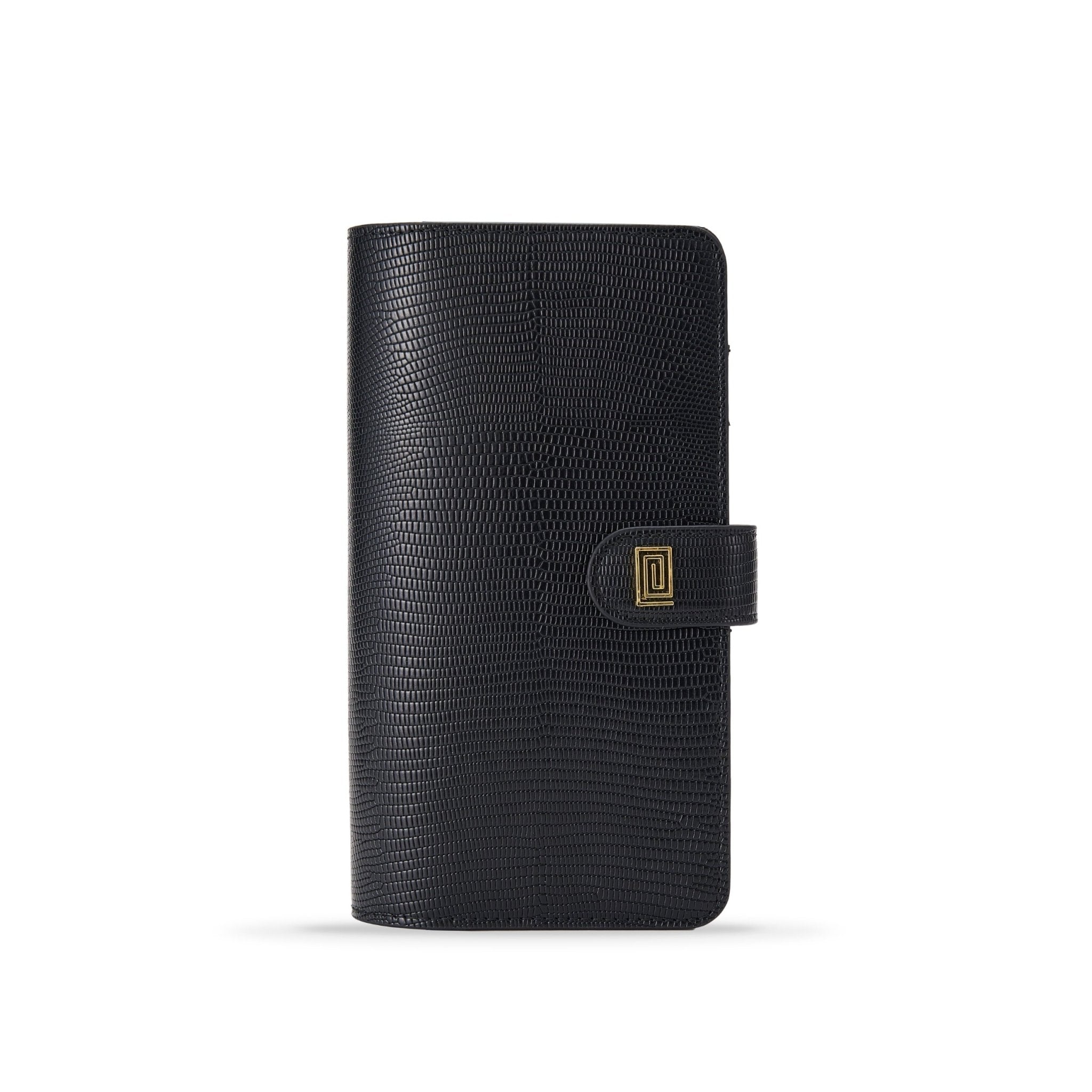 BLAQ Lizard Slim Plus Wallet | SL4. Slim Plus Wallet Ringless Agenda | Planner Cover | NOTIQ