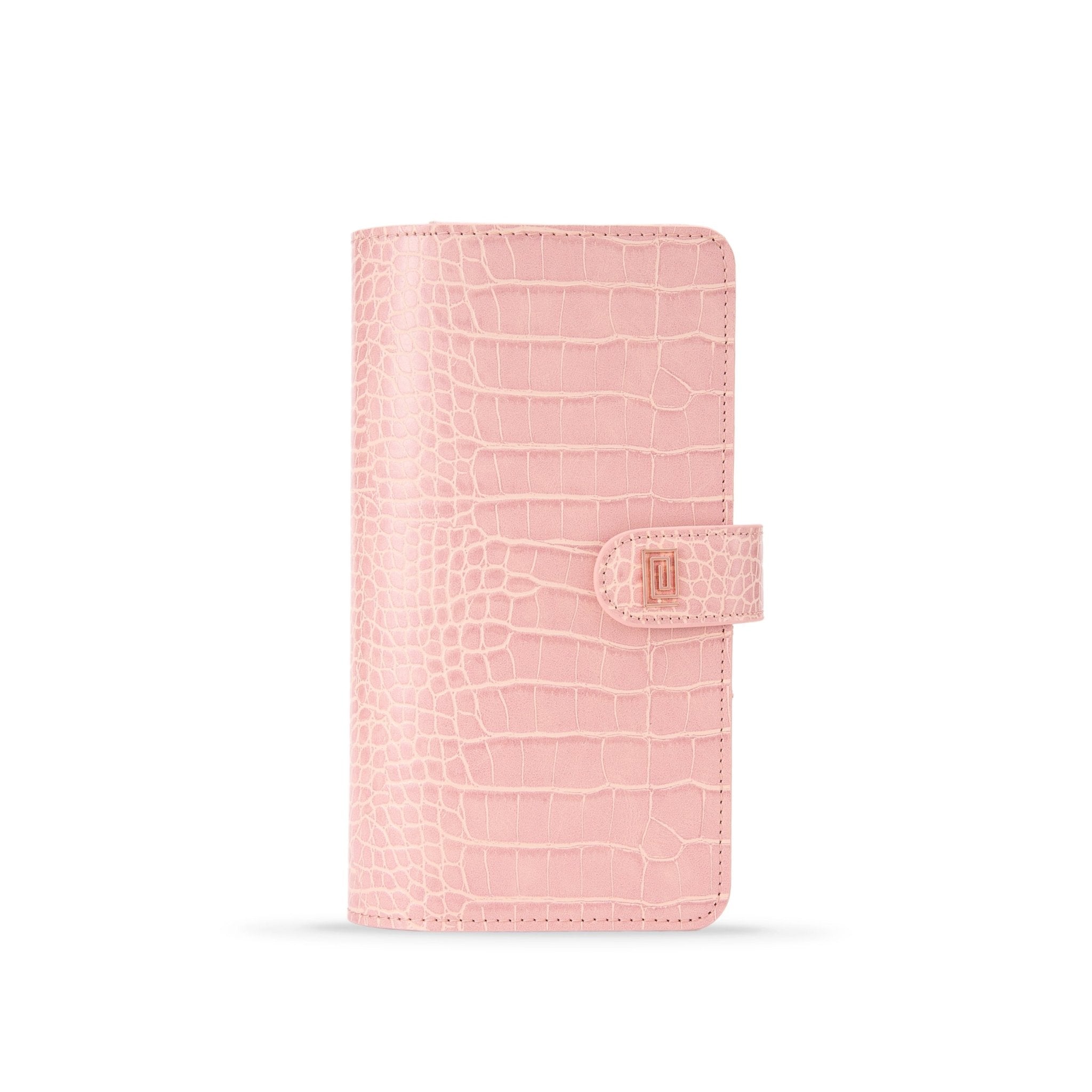 Wild Rose Croco Slim Plus Wallet | SL4. Slim Plus Wallet Ringless Agenda | Planner Cover | NOTIQ