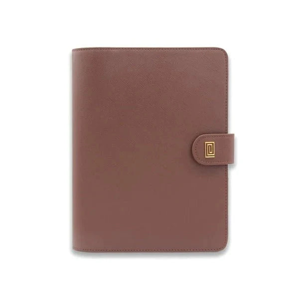 Caramel Saffiano Peso Wide Rings | SS3. Peso Wide Ring Agenda | Personal Wide Planner Cover | NOTIQ