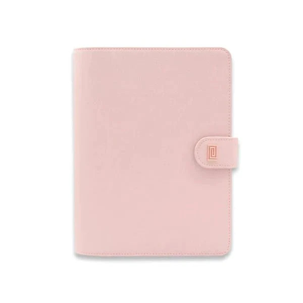 Rose Gold on Rosebud Saffiano Peso Wide Rings | SS3. Peso Wide Ring Agenda | Personal Wide Planner Cover | NOTIQ