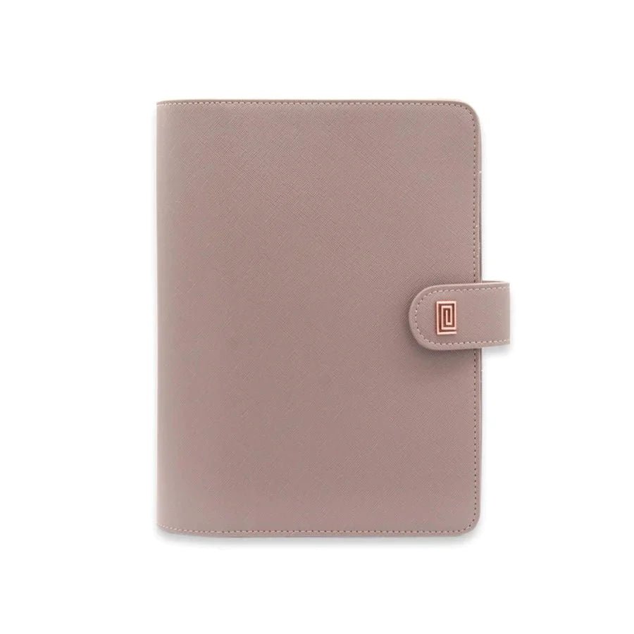 Stone Gray Saffiano Mono | SS7. Mono Ringless Agenda | Mini Planner Cover | NOTIQ