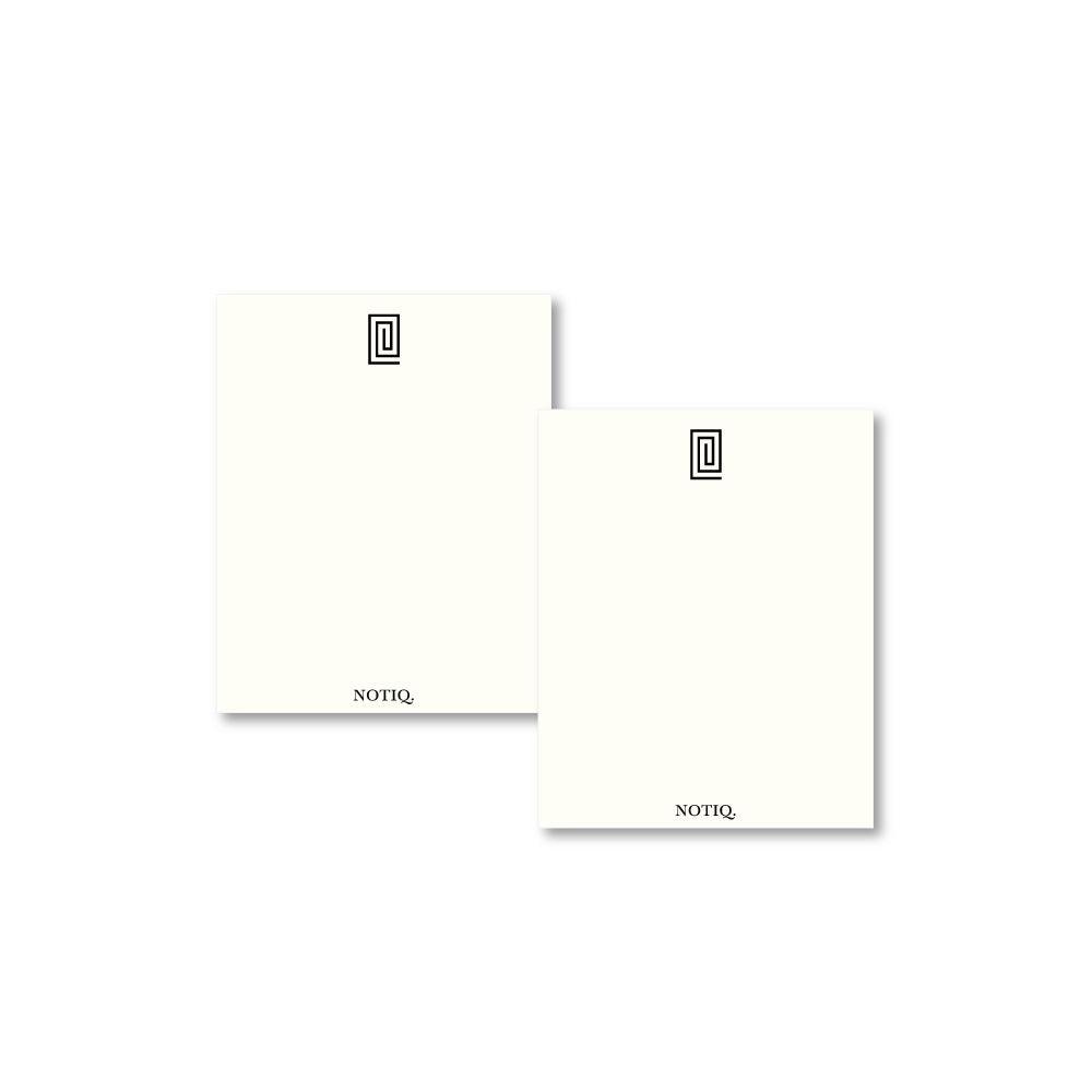 Pearl White | Structure Motif | Notepads Set | NOTIQ