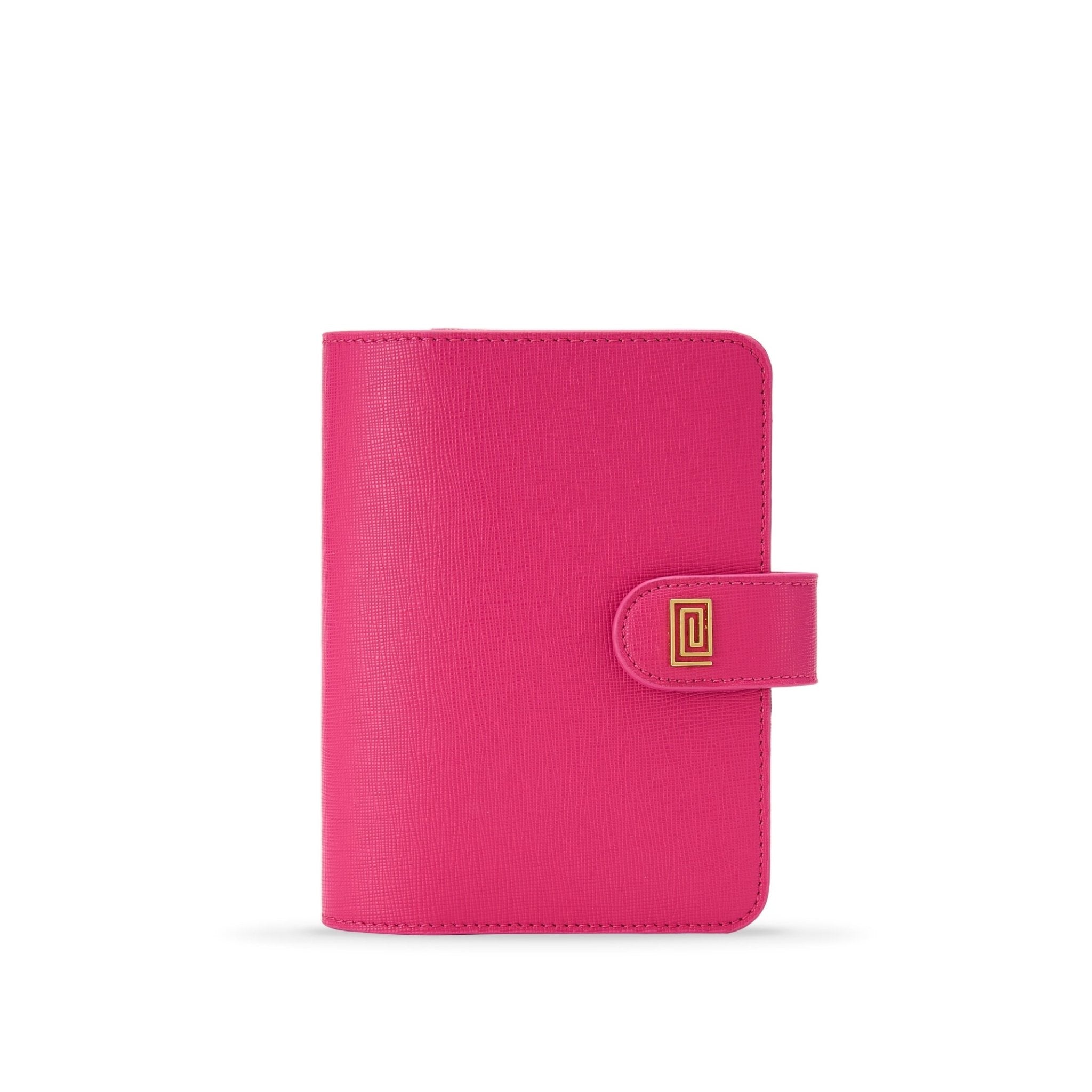Pink Rose Saffiano Poca Plus | OUTLET | XS4. Poca Plus Ringless Agenda | A6 Planner Cover | Final Sale | NOTIQ