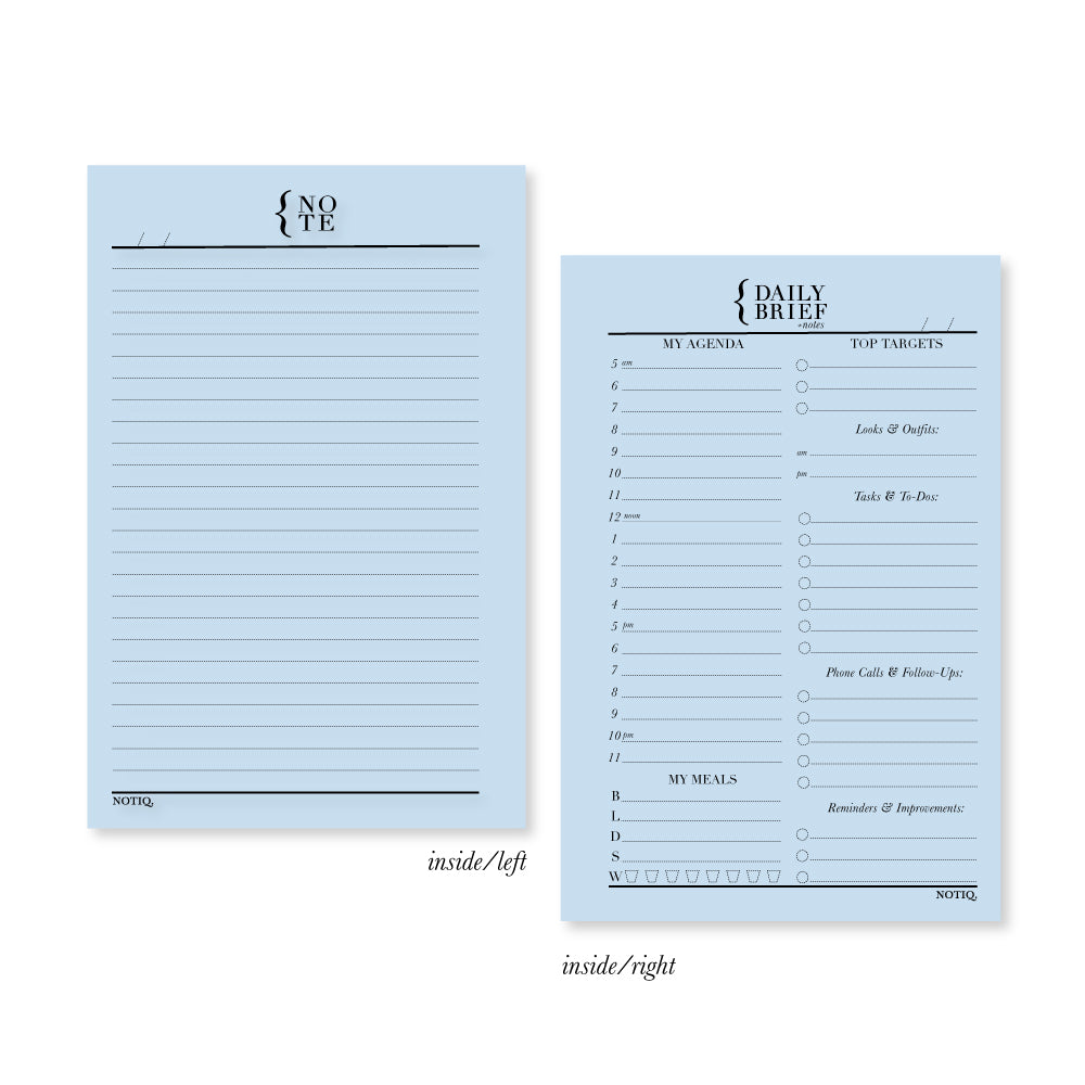 | Pre-Order | Daily Brief + Notes Planner Inserts & Refill | Ships Oct 31 - Nov 30 | NOTIQ