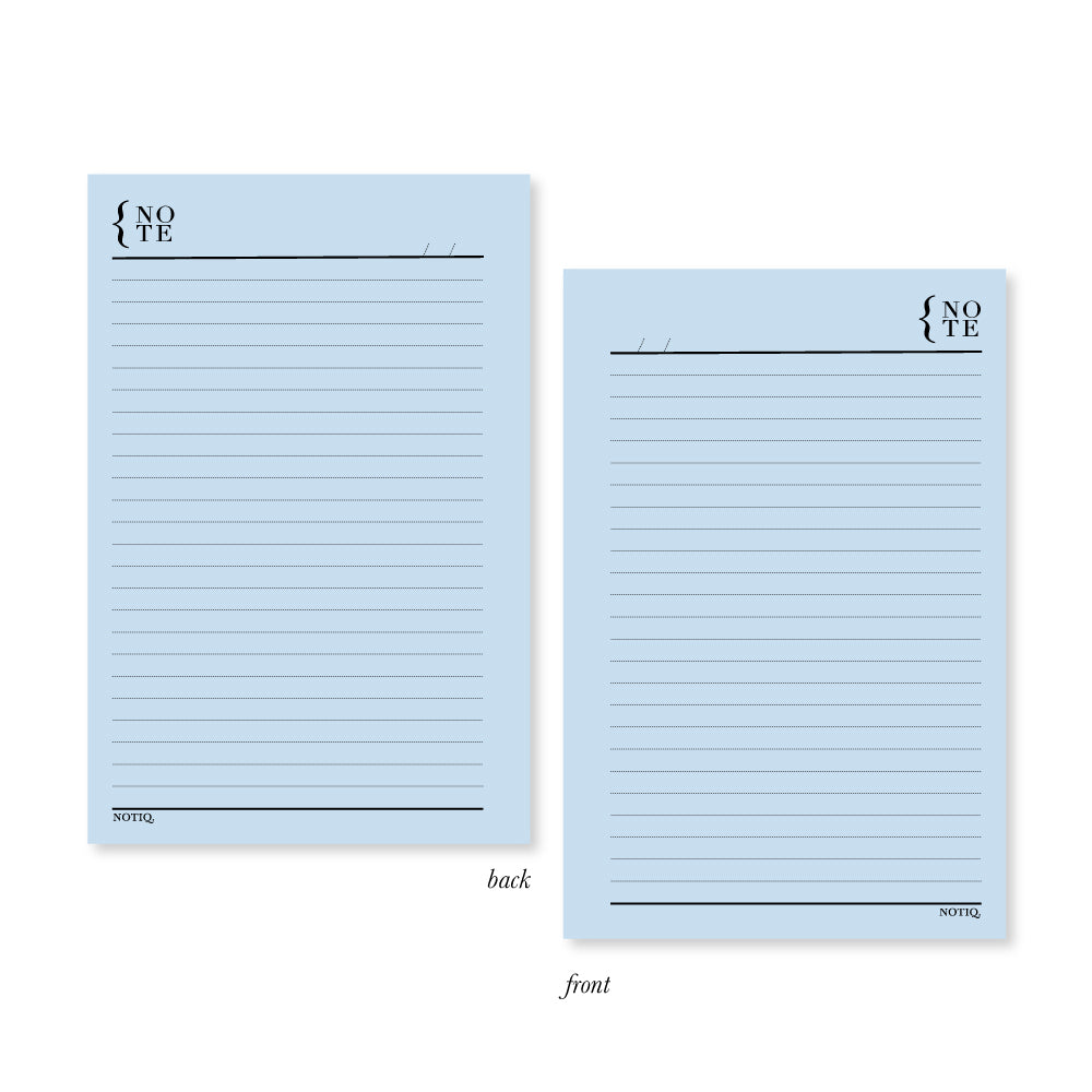 | Daily Notes | Notepad | Unpunched | NOTIQ