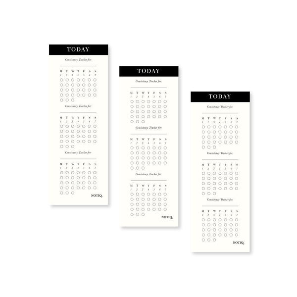 Consistency Tracker - Set of 12 Pearl White