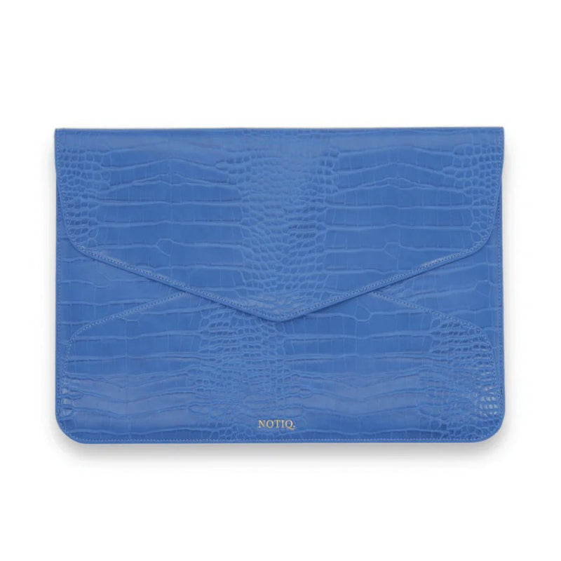 Croco Laptop Case Tech Clutch Sapphire Croco Midi - Fits Up To 14-inch Devices