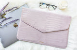 Croco Laptop Case Tech Clutch Lilac Croco Midi - Fits Up To 14-inch Devices