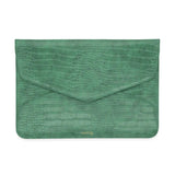 Croco Laptop Case Tech Clutch Kelly Green Croco Midi - Fits Up To 14-inch Devices