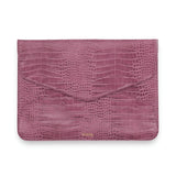 Croco Laptop Case Tech Clutch Raspberry Croco Midi - Fits Up To 14-inch Devices
