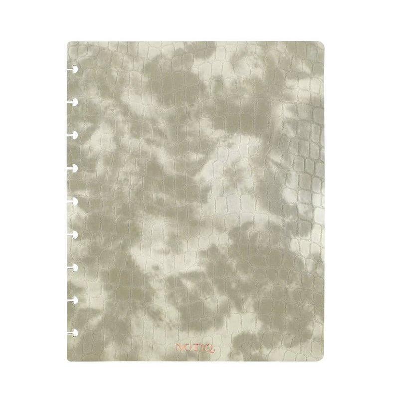 Croco Snap Covers Discbound Planner Covers | Set of 2 Stone Cloud Croco