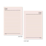 Daily Notes Planner Inserts & Refill Blush Pink