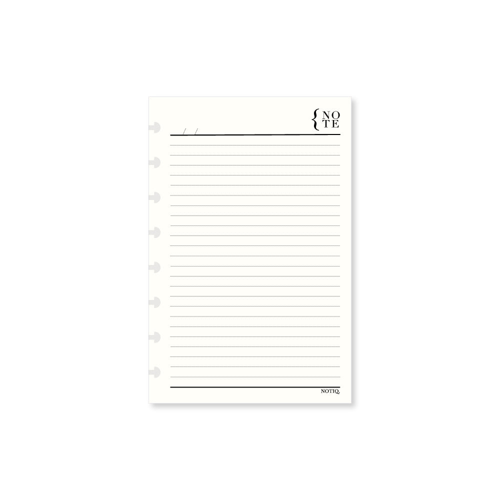 Pearl White | Daily Notes | Notepad | Disc Punched | NOTIQ