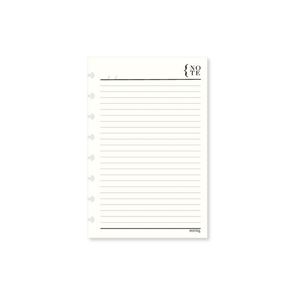 Daily Notes | Notepad | Disc Punched Pearl White