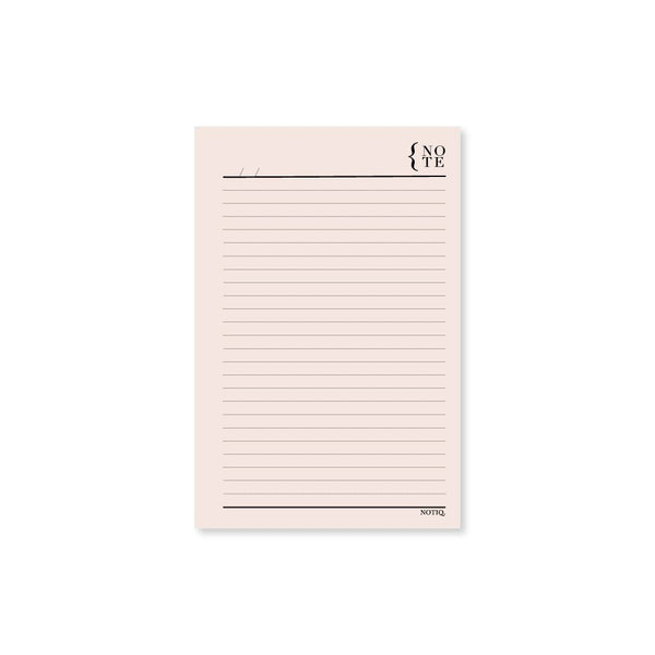 Daily Notes | Notepad | Unpunched Blush Pink