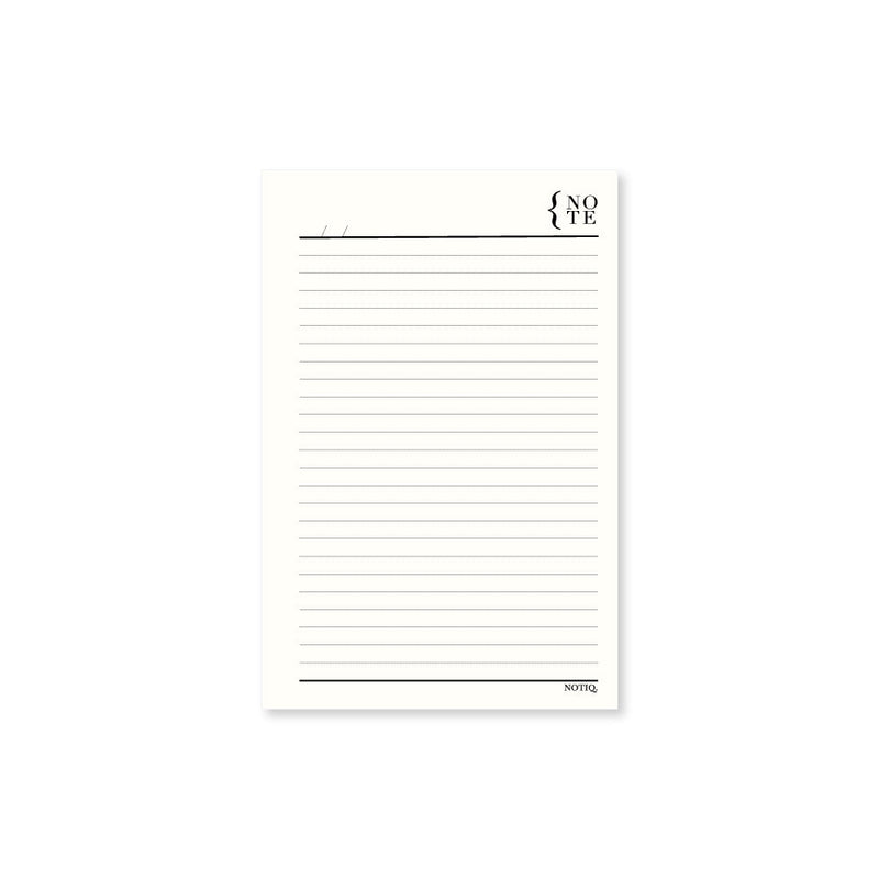 Daily Notes | Notepad | Unpunched Pearl White