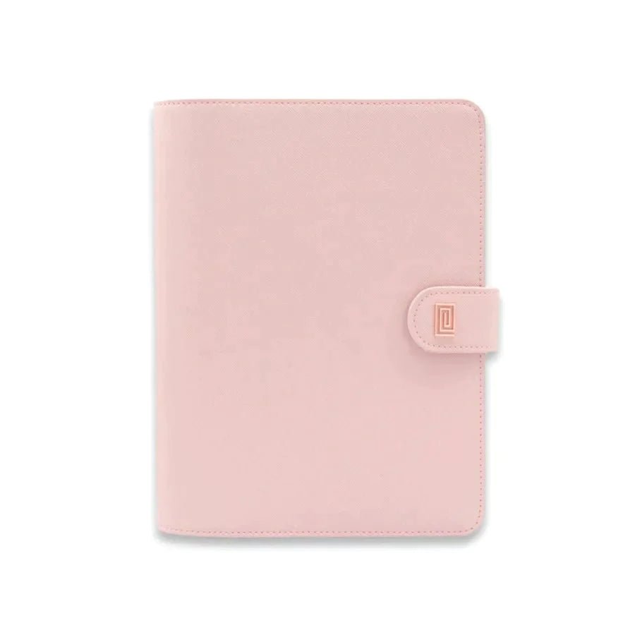 Rose Gold on Rosebud Saffiano NOMI | OUTLET | MM1. Nomi Ringless Agenda | A5 Notebook Planner Cover | Final Sale | NOTIQ