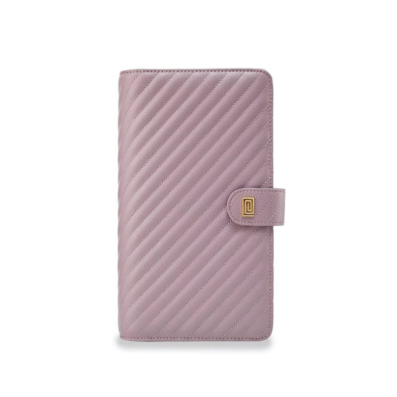 Mauve Quilted Slim Travel | OUTLET | SL1. Slim Travel Wallet Ringless Agenda | Planner Cover | Final Sale | NOTIQ