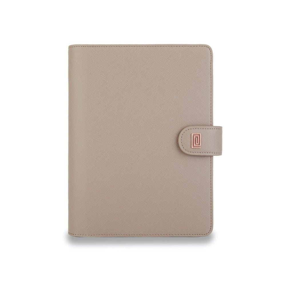 Stone Gray Saffiano Euro Ring | OUTLET | SS1. Euro Ring Agenda | A6 Planner Cover | Final Sale | NOTIQ