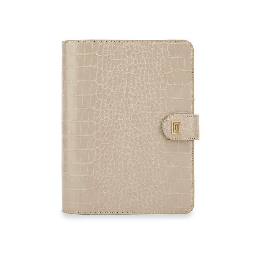 Bone Croco Euro Ring | OUTLET | SS1. Euro Ring Agenda | A6 Planner Cover | Final Sale | NOTIQ