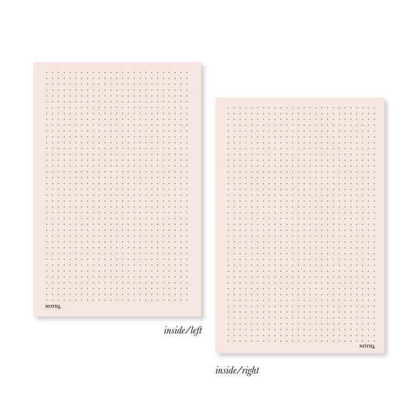 Dot Grid Planner Inserts & Refill Blush Pink