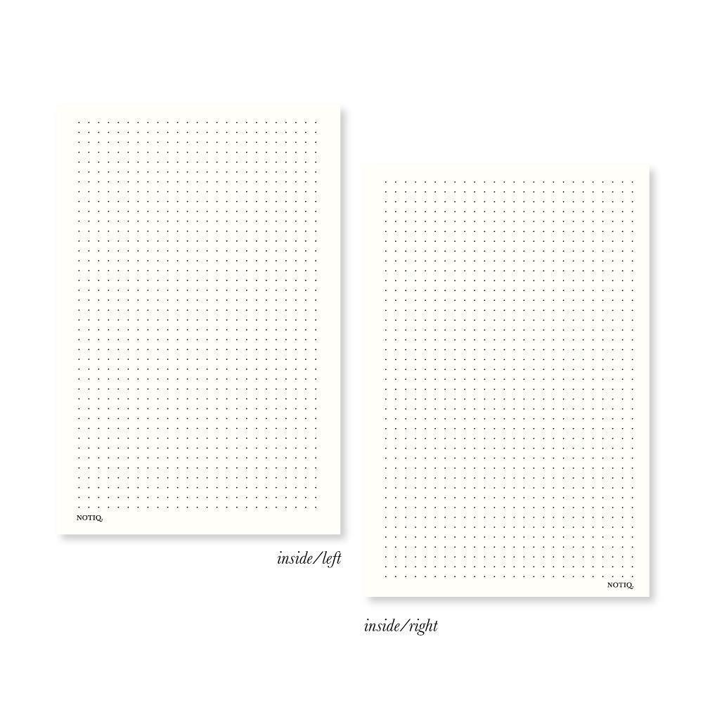 Pearl White | Dot Grid Planner Inserts & Refill | NOTIQ