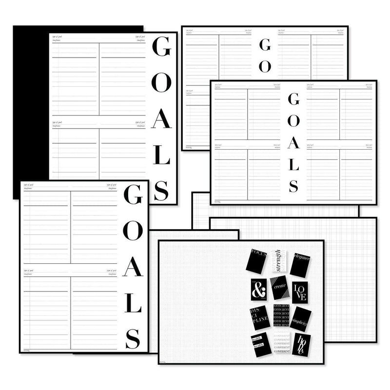 Goals & Vision Board Wall Poster Kit