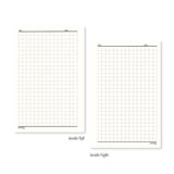 Graph Grid Planner Inserts & Refill Pearl White