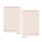 Graph Grid Planner Inserts & Refill Blush Pink