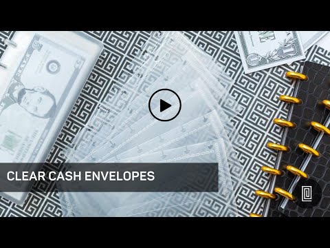 Clear Cash Envelopes - Set of 6
