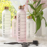 I Am Becoming Affirmation Water Tracking Bottle Kit Maxi Frost White