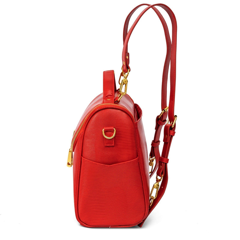 IMPERFECT | Midi Lunch SAQ Backpack Lunch Bag | Final Sale Scarlet Lizard