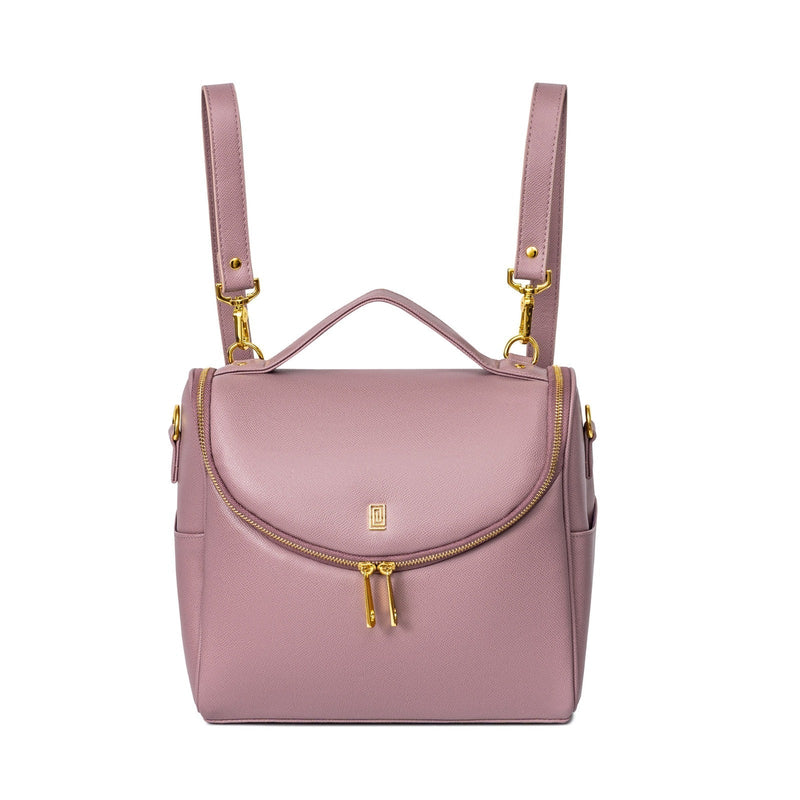 IMPERFECT | Midi Lunch SAQ Backpack Lunch Bag | Final Sale Mauve Pebble