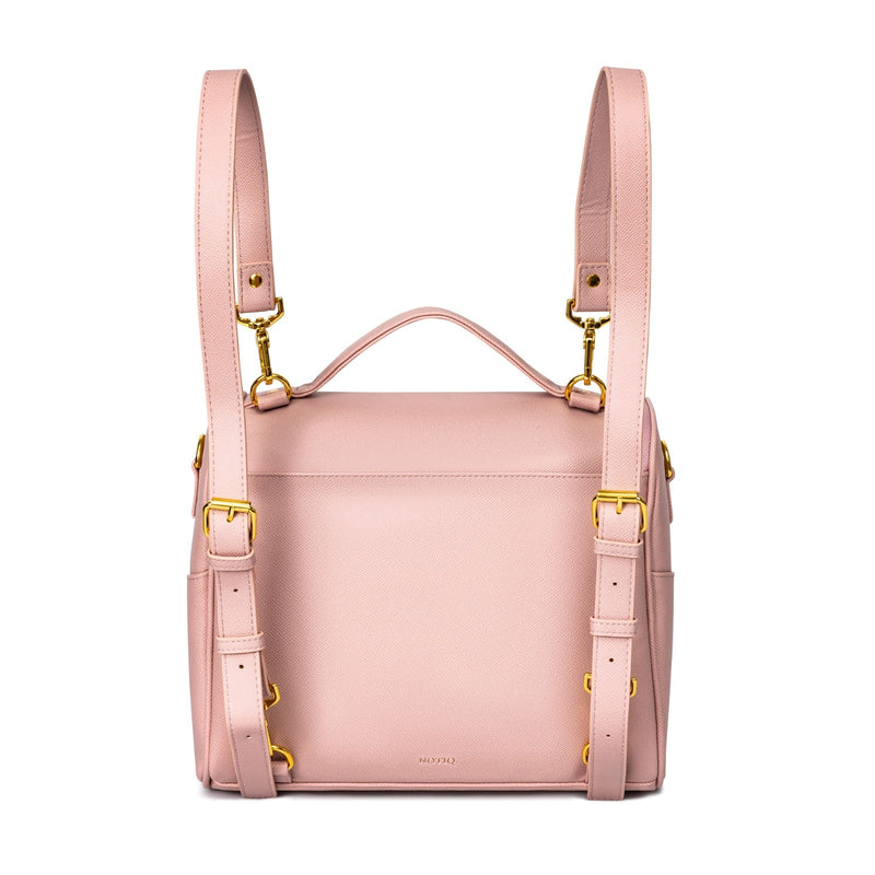 IMPERFECT | Midi Lunch SAQ Backpack Lunch Bag | Final Sale Blush Pebble